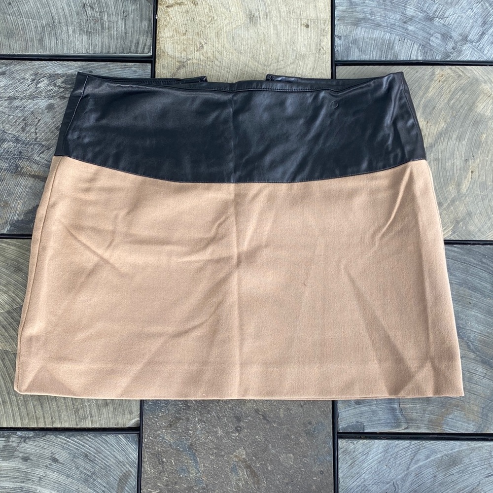 EXPRESS mini skirt with faux leather band